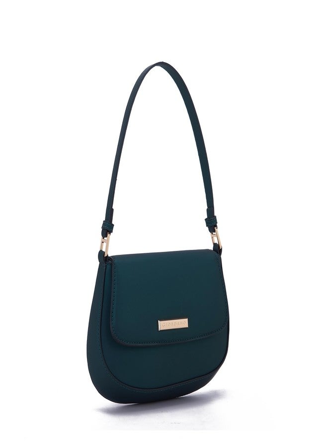 Giordano Sling Bag For Women And Girls | Stylish Crossbody Bag Pu Leather With Zipper & Adjustable Strap, Green - Image 2